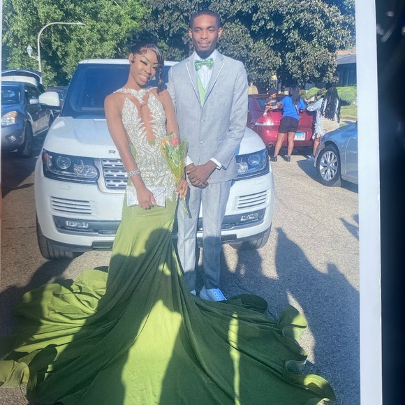 Dresses | Olive Green Prom Dress | Poshmark